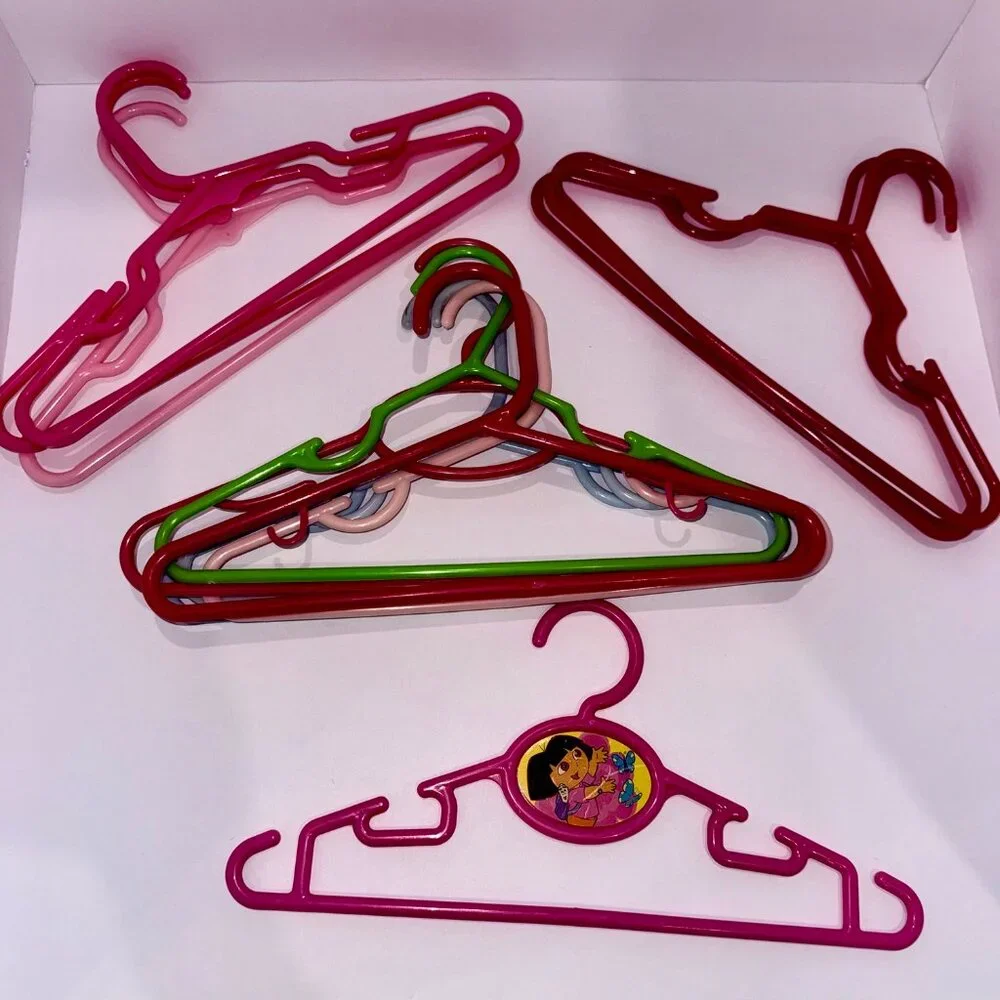 Kids Mixed Hangers Bundle Dora Closet Organizer Lot (19)